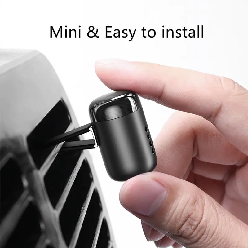 Mini Metal Car Air Purifier and Aromatherapy Diffuser